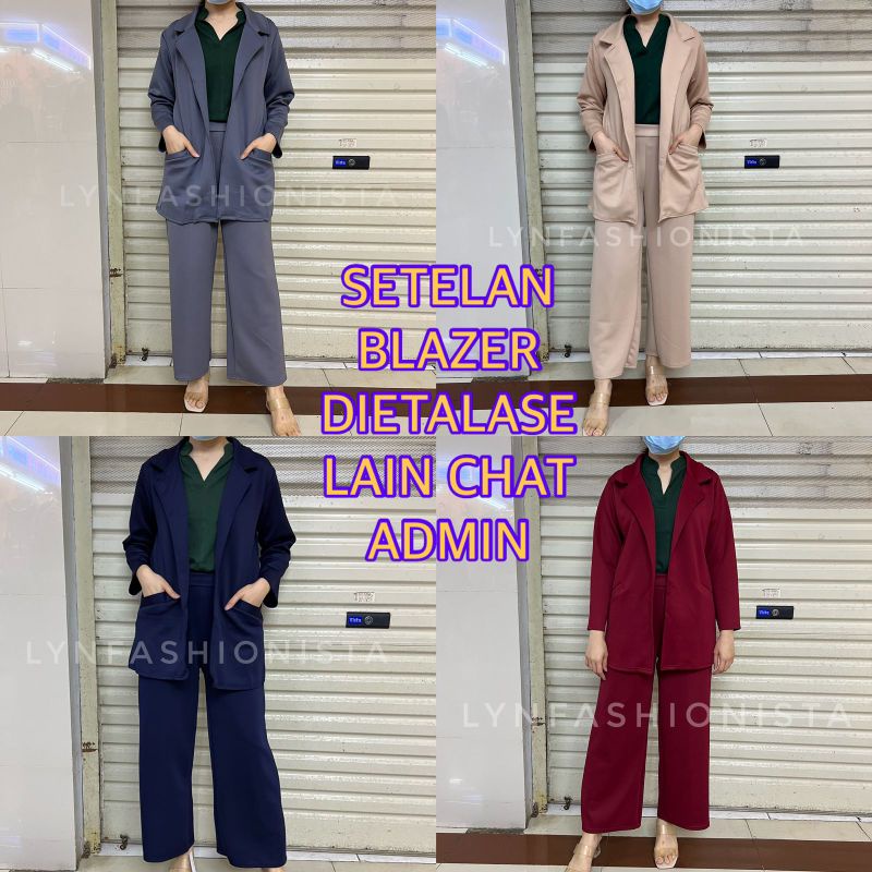 OUTER BLAZER WANITA SCUBA PREMIUM/KARDIGAN KERJA WANITA BASIC POLOS MURAH/ANDINE