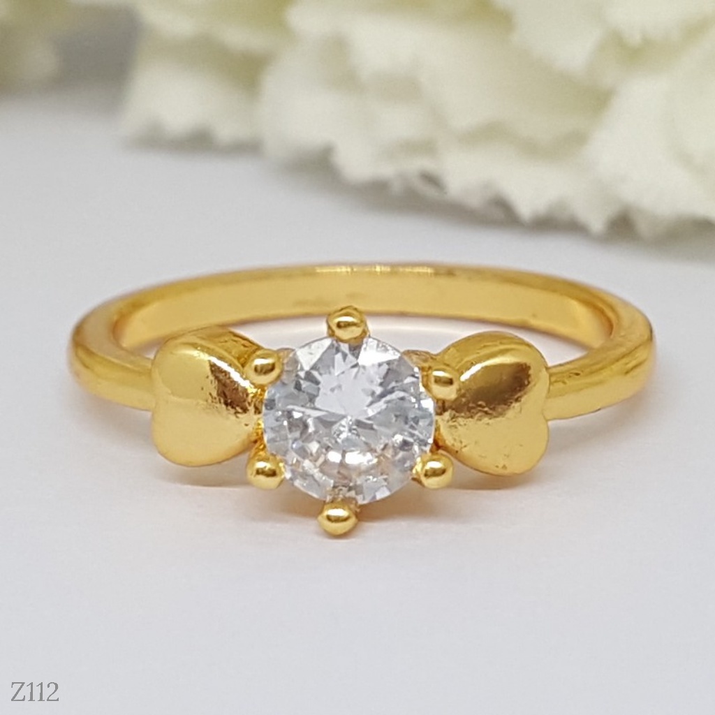PGX Cincin Xuping Wanita Lapis Emas Aksesoris Perhiasan Fashion Premium - Z112