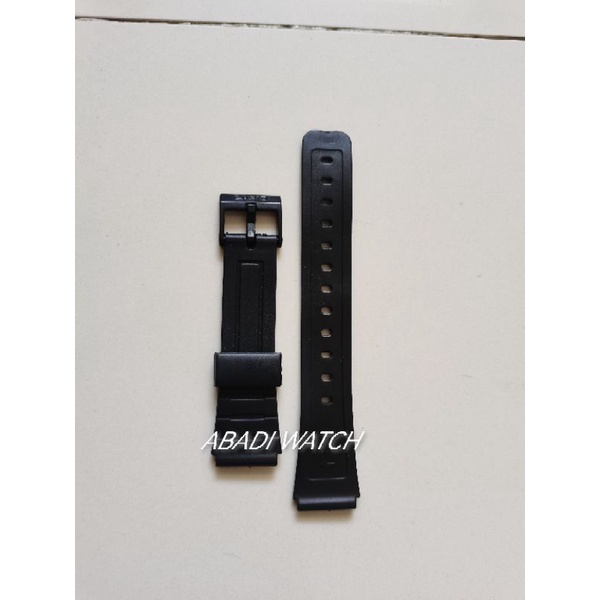 STRAP TALI GELANG JAM TANGAN  CASIO F-91W f-91w (gesper hitam ada tulisan casio) BERKUALITAS