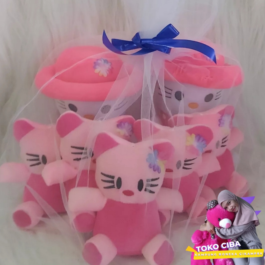 Boneka Hello Kitty Beranak Ukuran M Boneka Hello Kitty Boneka Hello Kitty Beranak Bertopi Boneka Hel