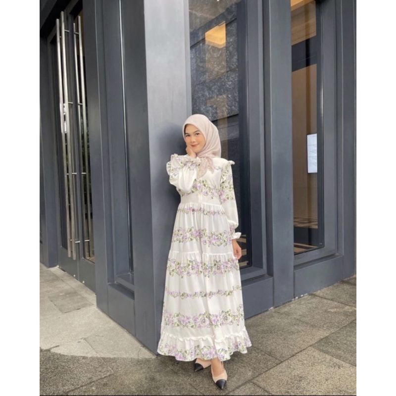 HAIDEEORLINOFFICIAL JEDDA DRESS PAINTING BY HAIDEE & ORLIN