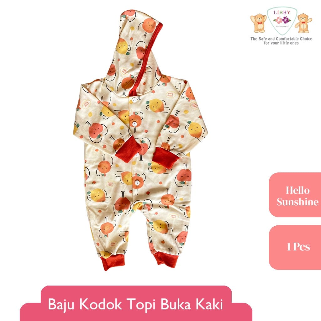 Libby Baju Kodok Topi Buka Kaki - Hello Sunshine Series (isi 3 Pcs) BKDT/3