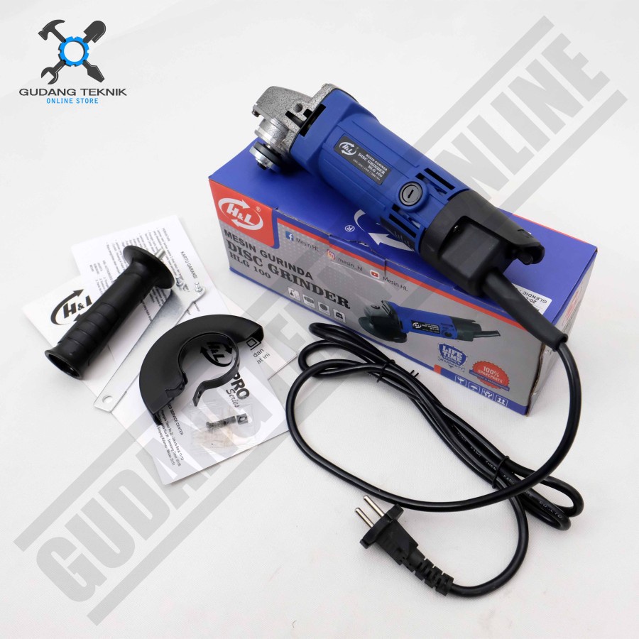 Mesin Gerinda Tangan 4&quot; Listrik  / Electric Angle Grinder Disc 4 Inch Mesin Grenda Gurinda