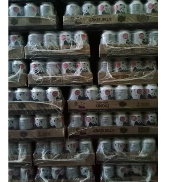 

RealPict--Cincau grass jelly cap panda dus pack 310ml isi 24 kaleng