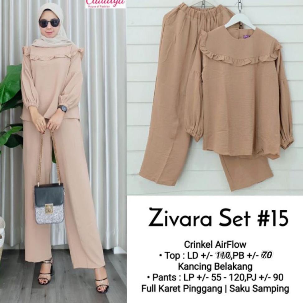 Z36B NEW SETELAN WANITA CRINCKLE TERBARU / ZIVARA SET CRINCKLE AIRFLOW | SETELAN KULOT KRINKEL | ONE