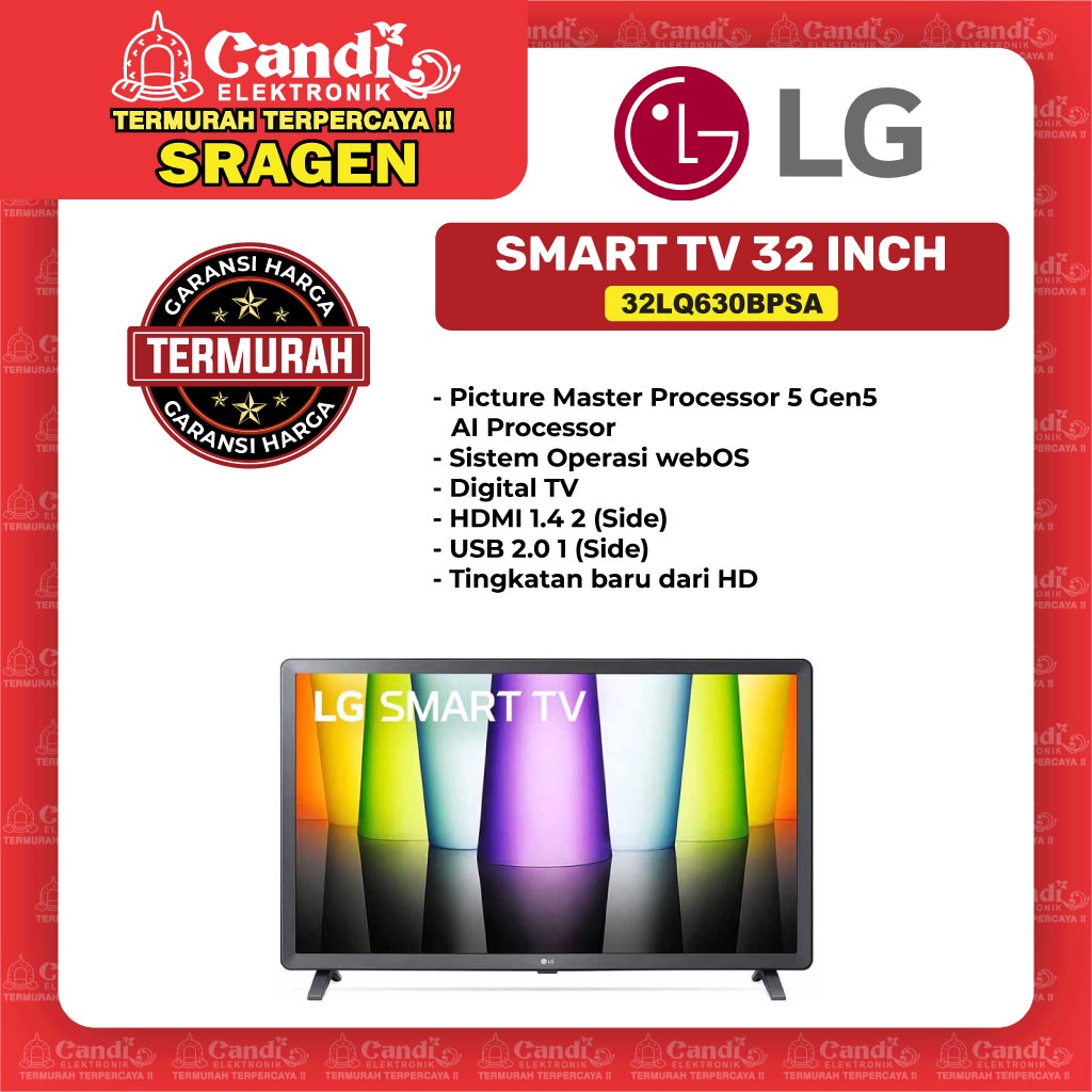 LG Smart Tv 32 Inch WebOS - 32LQ630BPSA