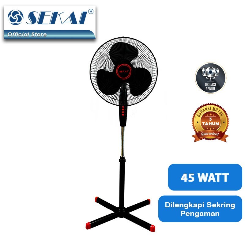 SEKAI Kipas Angin Berdiri 16 Inch - SFN1620