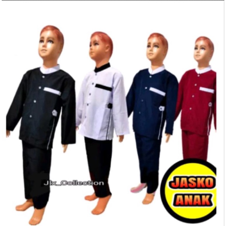 stelan Koko jasko anak baju jasko anak laki laki lengan panjang usia 1-12 tahun