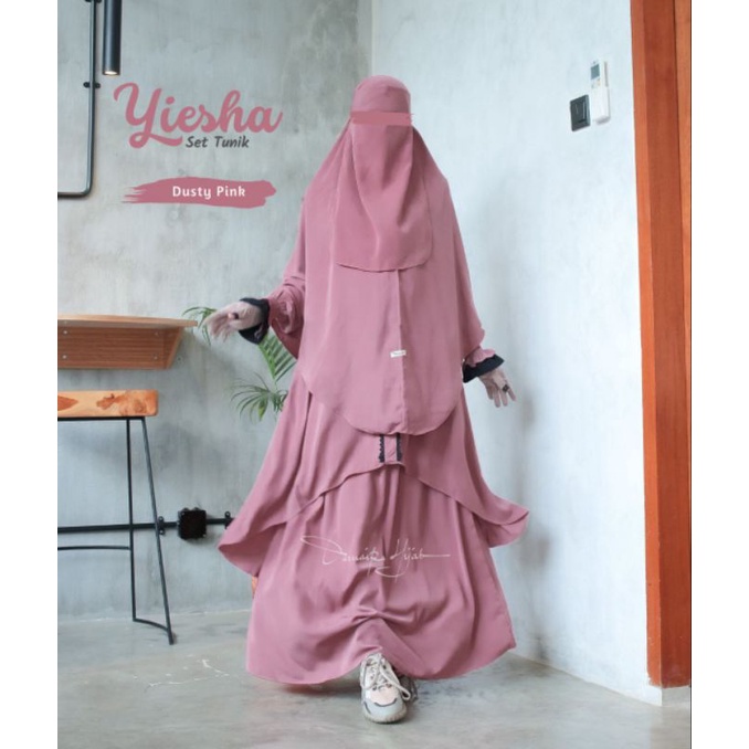 TUNIK YEISHA | TUNIK SET ROK MURAH | TUNIK SET ROK SYAR'I | TUNIK SET ROK TERBARU | DAMAIRA HIJAB