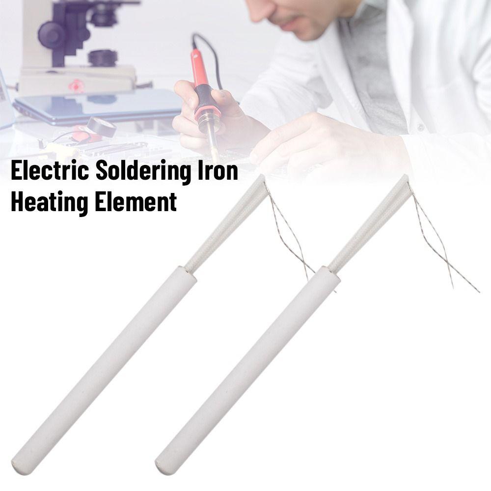 Populer 2pcs Solder Iron Pemanas 82mm Inti Keramik 70W Solder Suhu Yang Dapat Disesuaikan