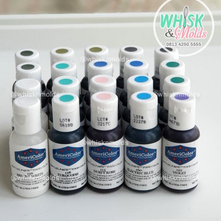

Super promo AMERICOLOR SOFT GEL PASTE Food Coloring / Pewarna Makanan ALL COLOR Semua Warna 85