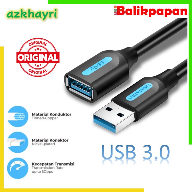 Vention Kabel Usb 3.0 Extension Male to Female High Speed 5Gbps Laptop PC