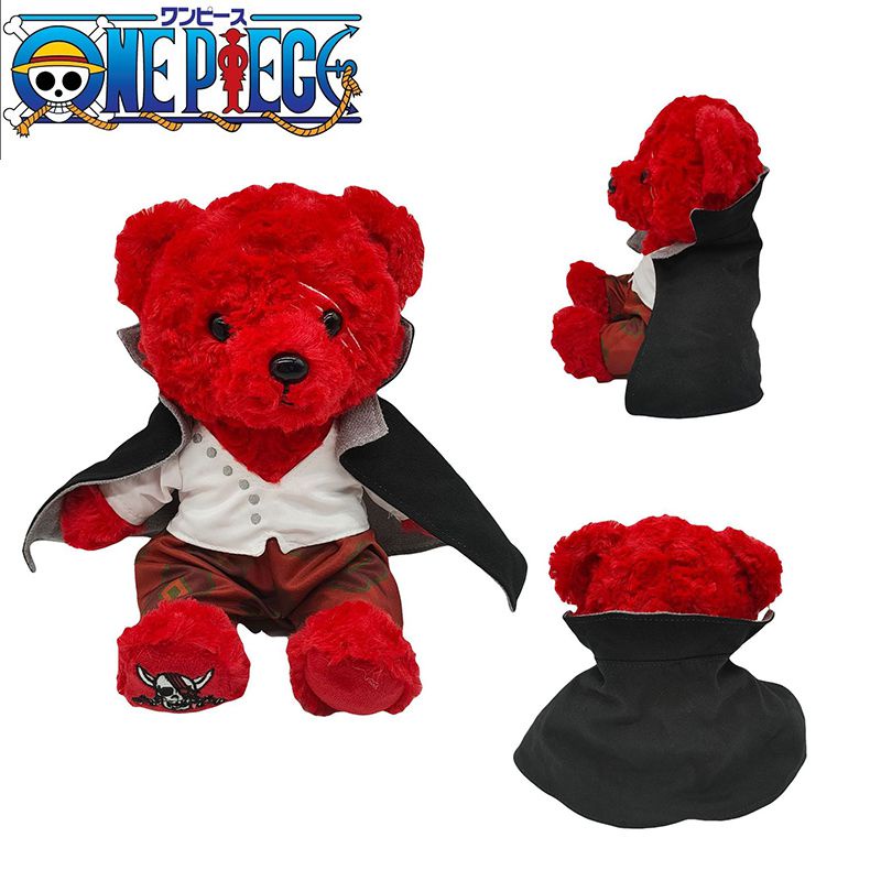One Shanks Piece Red Teddy Bear Mainan Mewah Boneka Lembut Peluk Boneka Anak 7.4in Hadiah