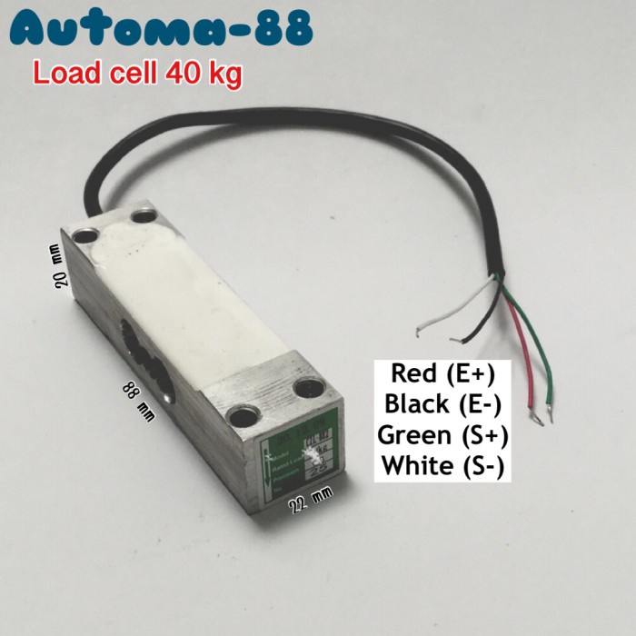 Loadcell 40Kg Load Cell 40 Kg Spare Part Sensor Timbangan Digital