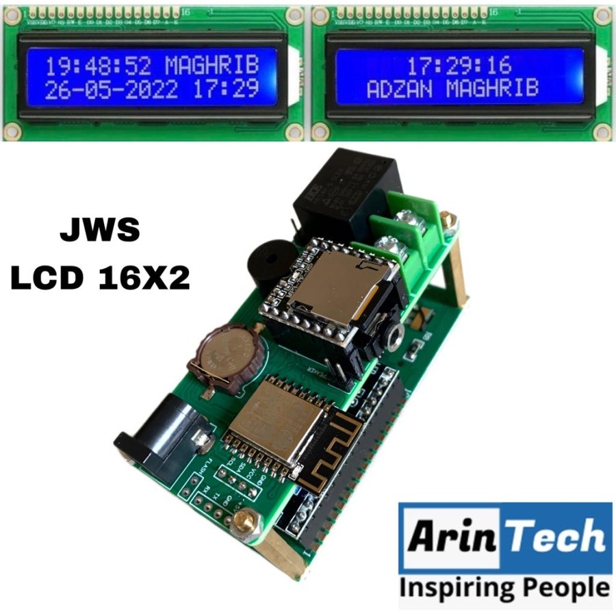 Kontroller - Controller JWS LCD 16x2 Wifi - Jam Sholat Mp3