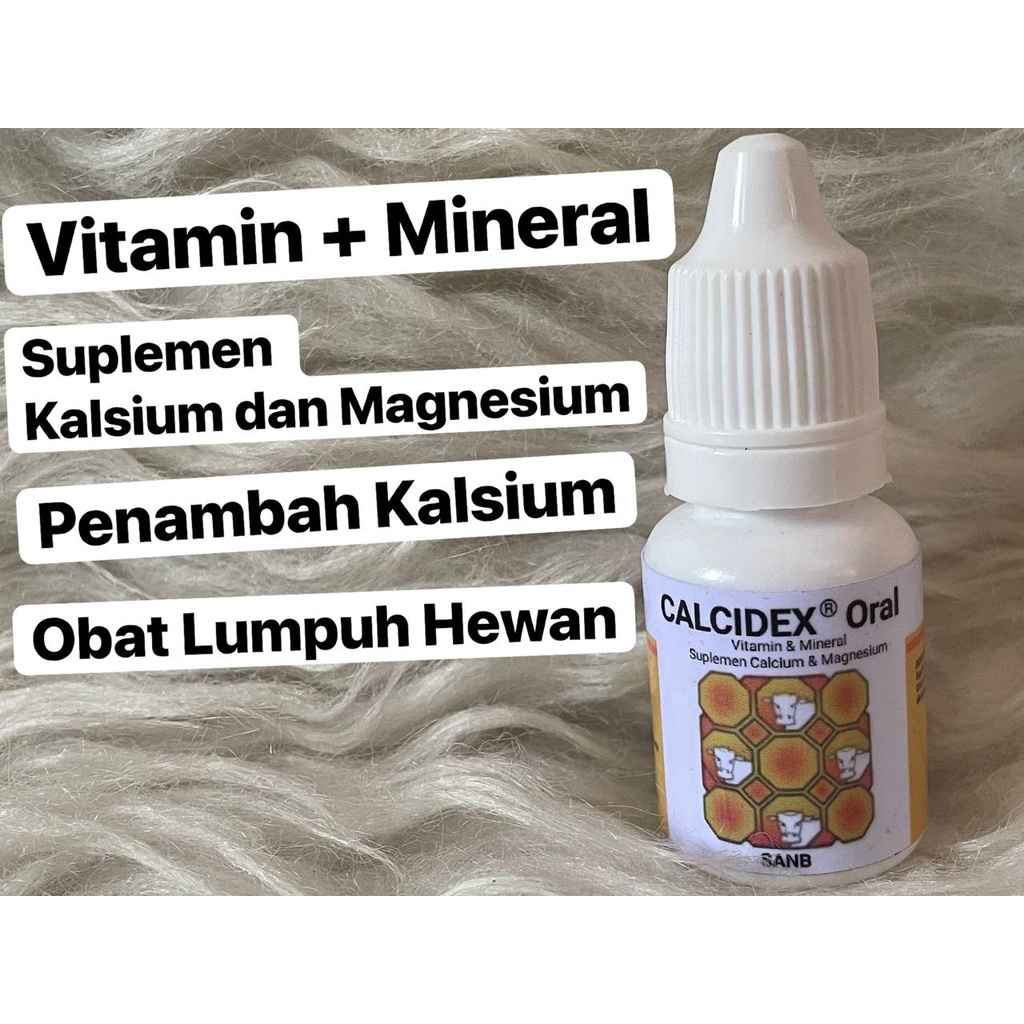 Calcidex Vitamin Penambah Kalsium Kelinci Kucing Hamster