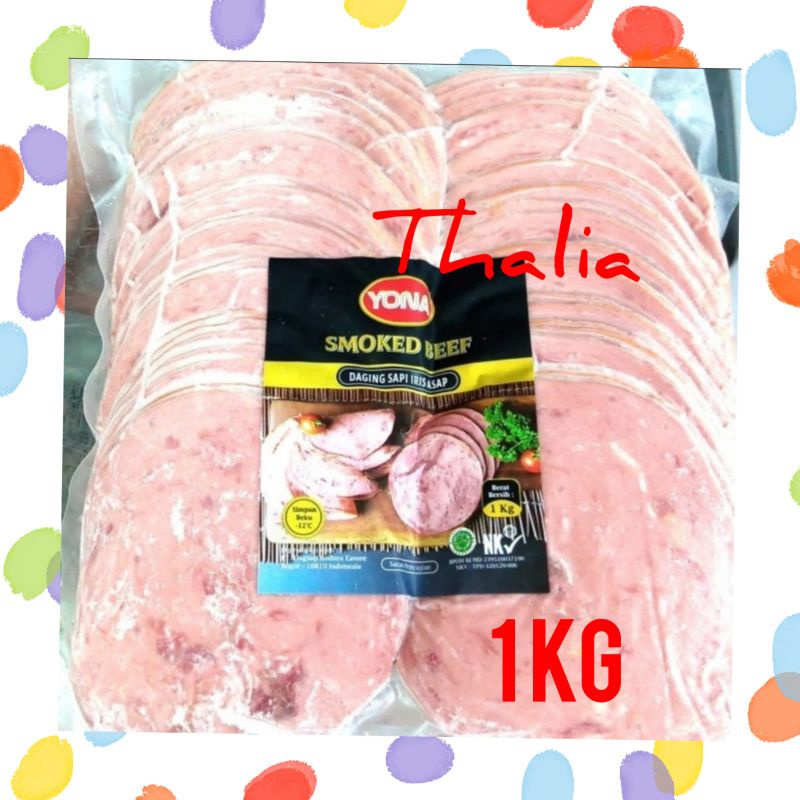 

YONA SMOKED BEEF/DAGING ASAP SLICE 1KG, AMAN DAN 100% HALAL