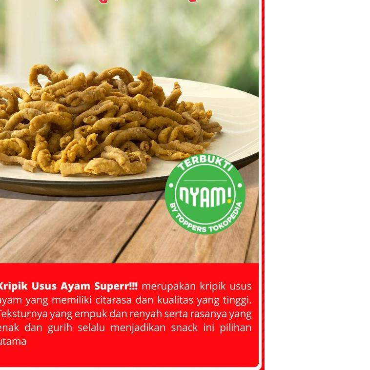 

Kripik Usus Ayam Superr!!! 500gr