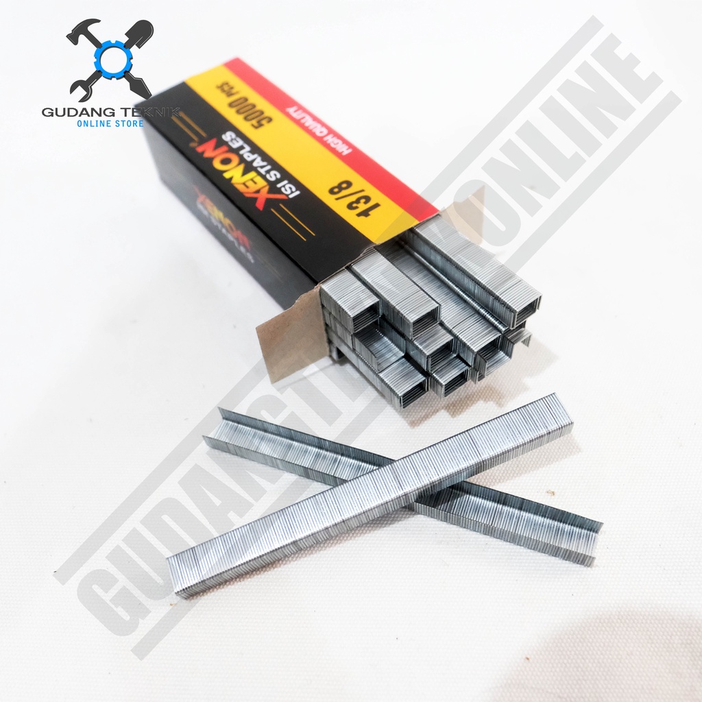 Isi Staples Paku Tembak XENON 13/8 - Refill Air Nailer Stapler Gun XENON / Refil Isi ulang Staples XENON