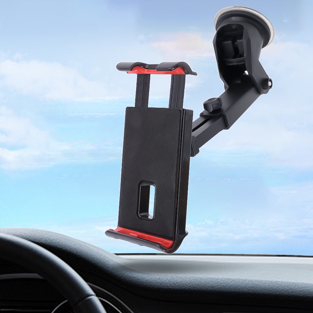 360° Braket Stand Holder Smartphone / Tablet Universal Adjustable Dengan Suction Cup Untuk Dashboard Mobil