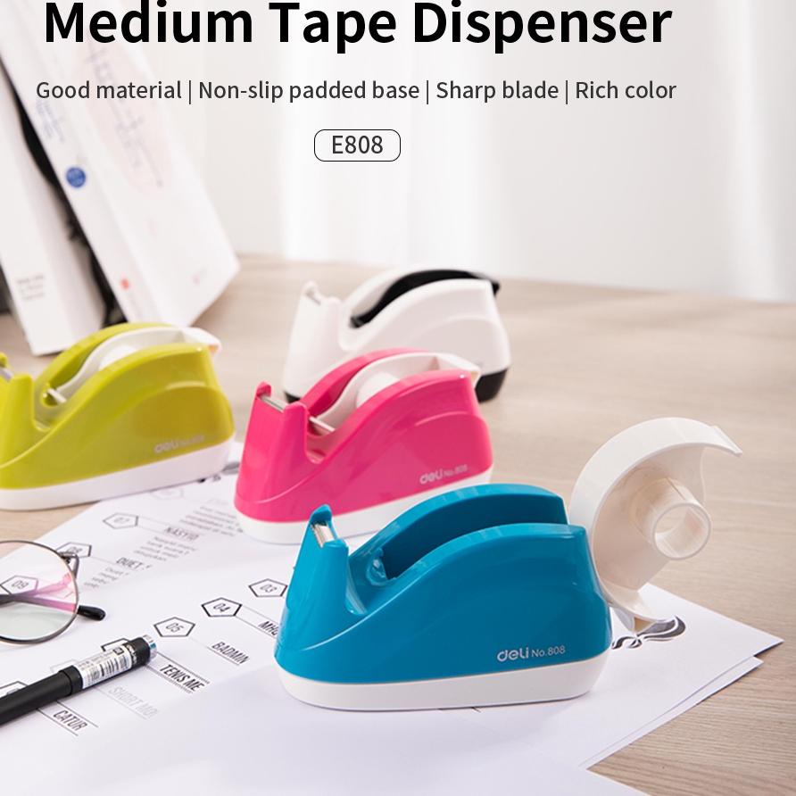 

Terbaru Deli Dispenser Lakban Tape Dispenser bantalan tidak licin dan mudah digunakan satu tangan E808 정