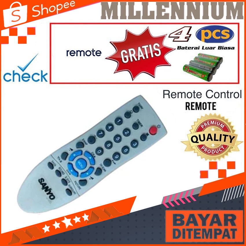 Sanyo KXADA Remot Remote TV Sanyo Tabung Slim Flat