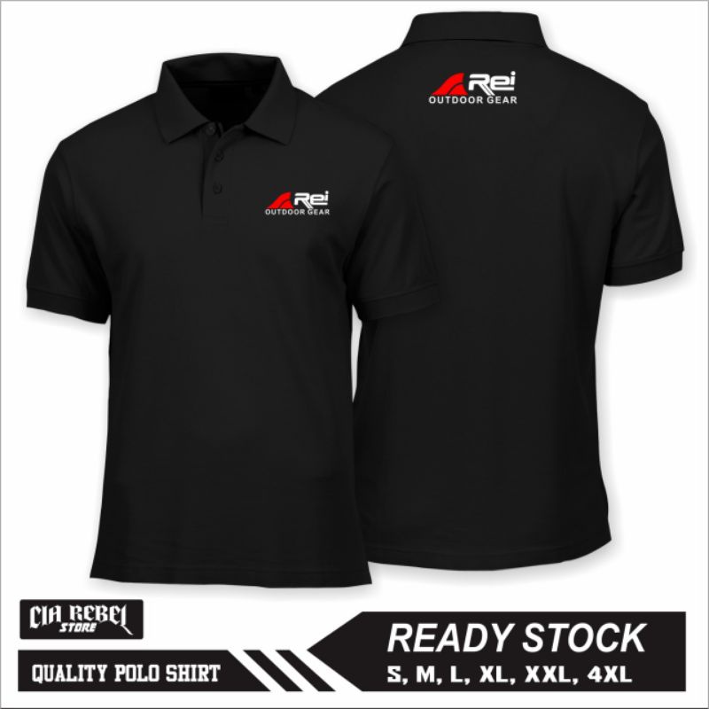 POLO SHIRT POLO KAOS KERAH REI OUTDOOR GEAR ADVENTURE TERLARIS/KAOS POLO KERAH REI ADVENTURE GEAR - 