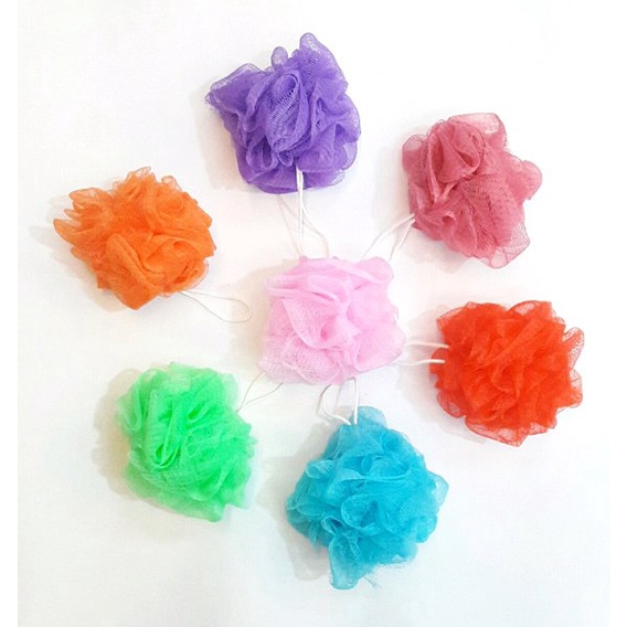 Spon Mandi - Shower Puff Varian 40gr - Warna Warni