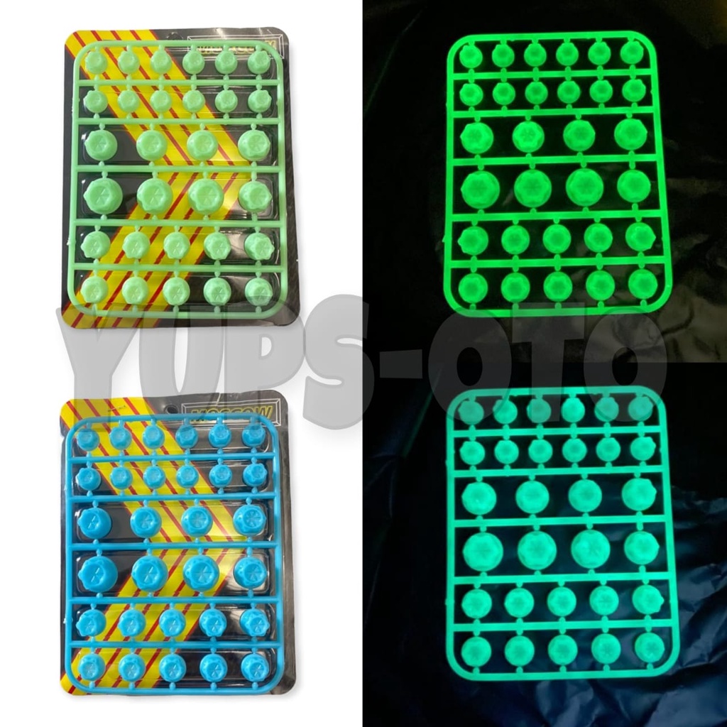 COVER BAUT PROBOLT FLOWER GLOW IN THE DARK COVER TUTUP BAUT L FLOWER MERK MOSCOW MONEL BAUT VARIASI PNP GLOWING NEON UNIVERSAL