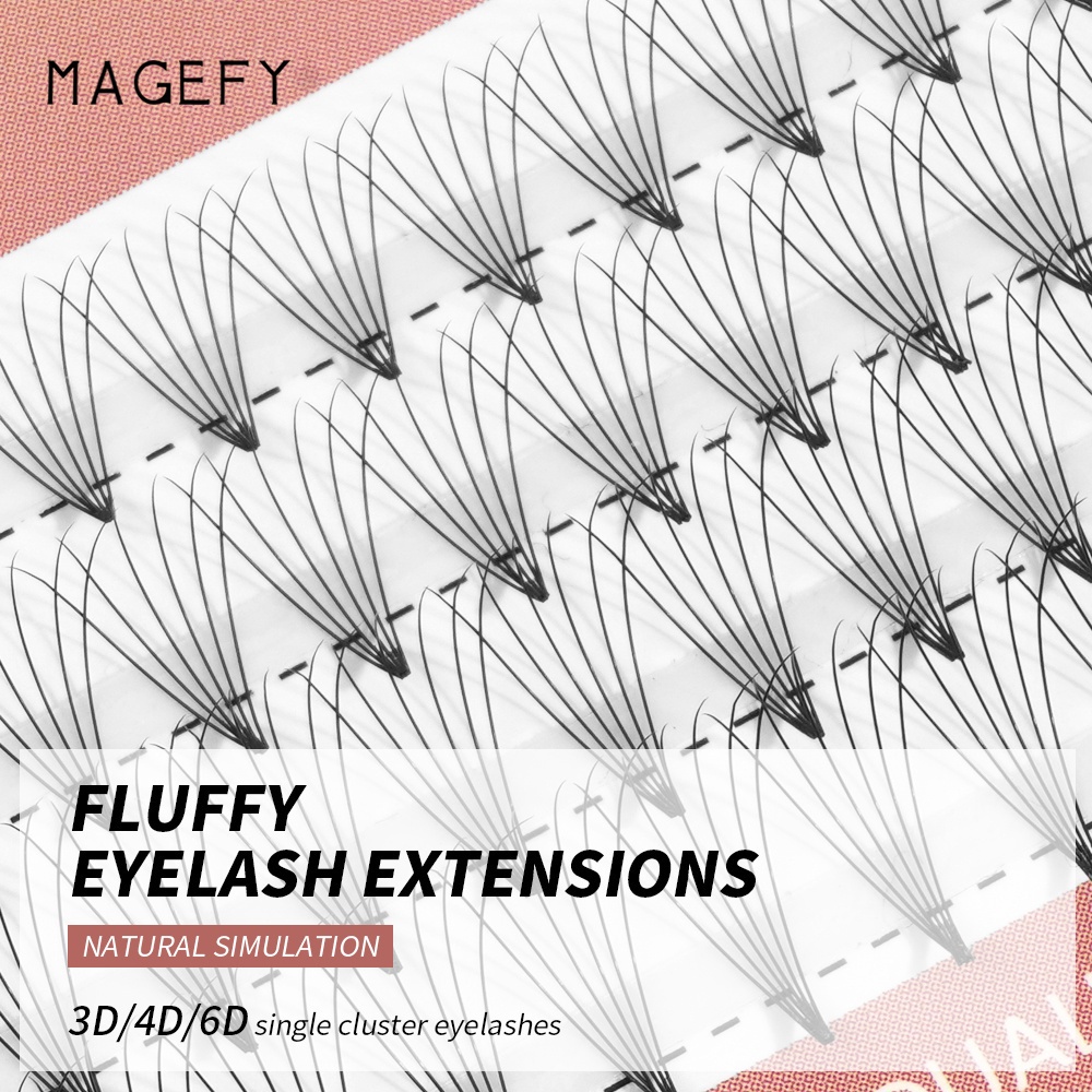 MAANGE7333 Bulu Mata Palsu Premium False Eyelashes Kluster Tunggal Sambungan Bulu Mata Supernatural Alat Eyelash Extensi