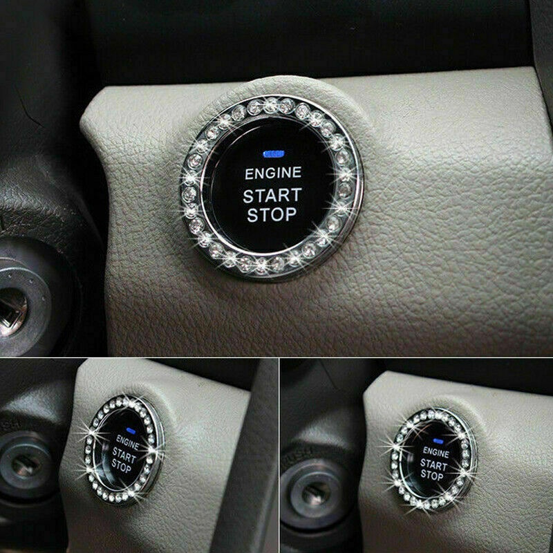 【COD Tangding】Tombol Start Switch Silver 3cm Untuk Mobil SUV