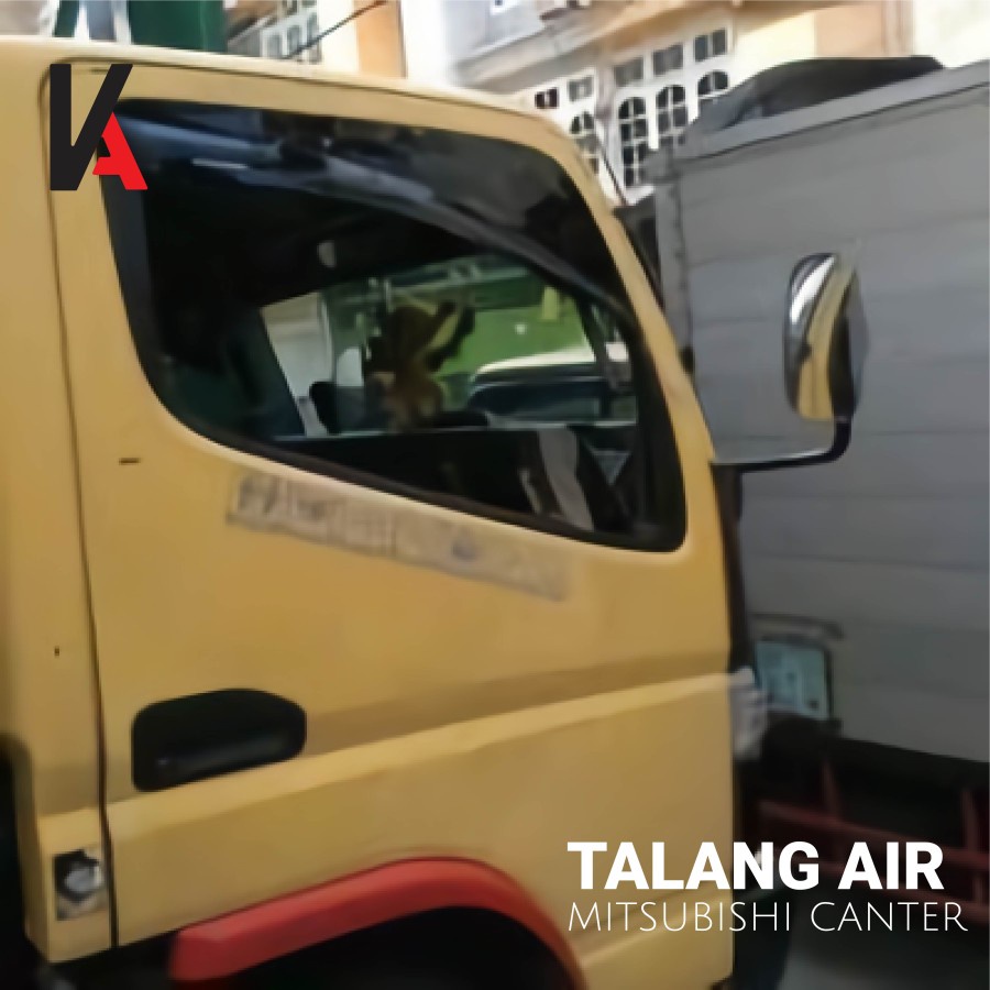 Talang Air Pintu Mobil Mitsubishi Canter Model Kupu - Kupu 2 Pintu