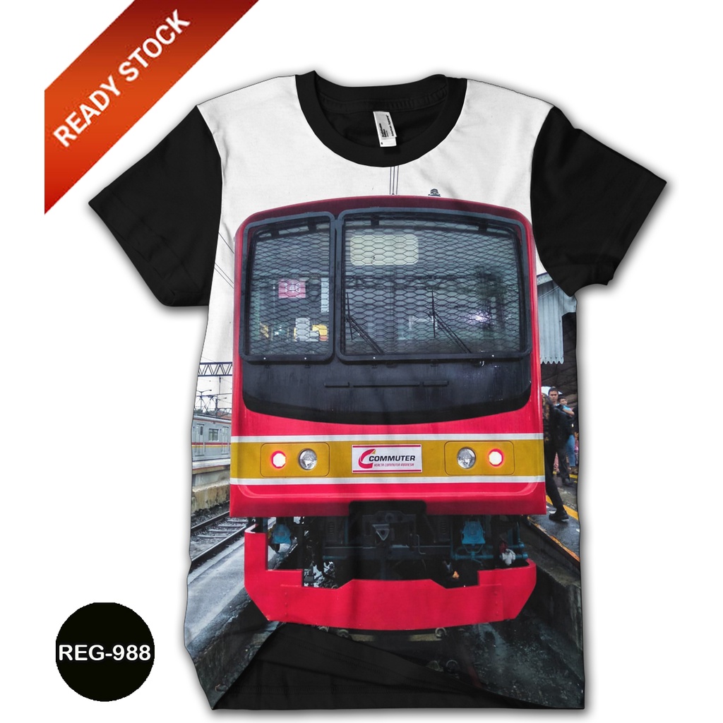Kaos Kereta Api KRL Commuter Line Baju Anak dan Dewasa Kereta Api Fashion Trendy