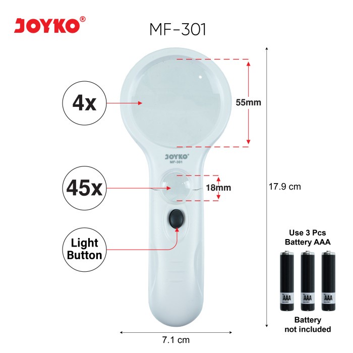 

Kaca Pembesar Lampu Led Magnifier Led Light Joyko
