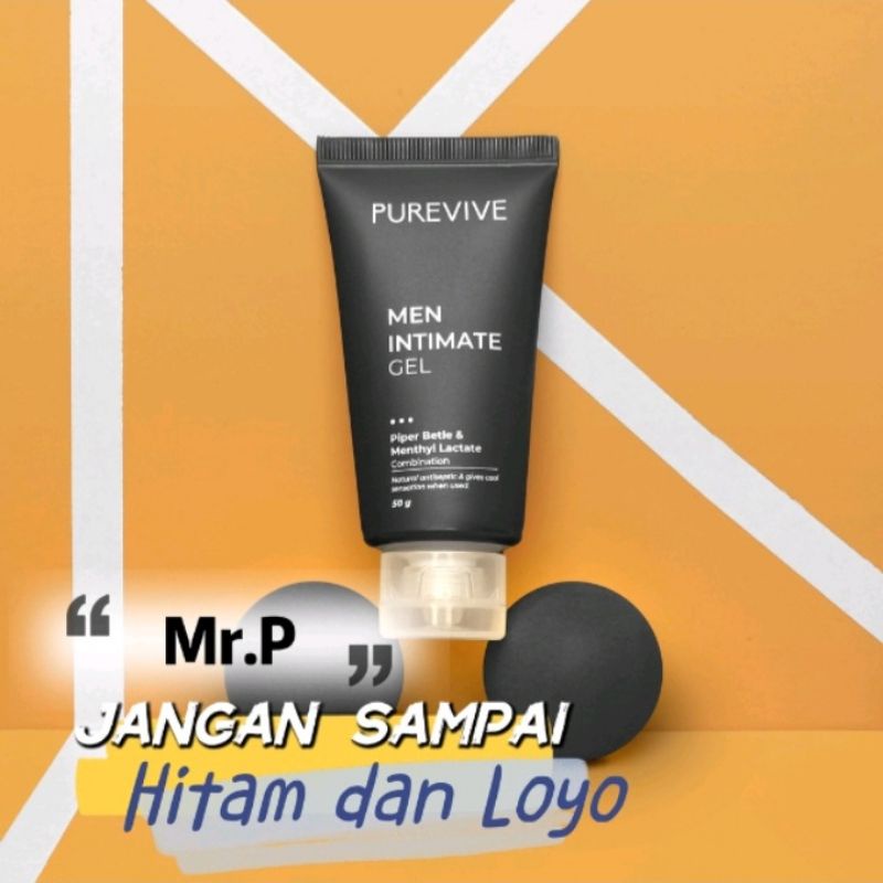 PUREVIVE MEN MR.P INTIMATE GEL LEBIH CERAH KERAS DAN BEBAS GATAL