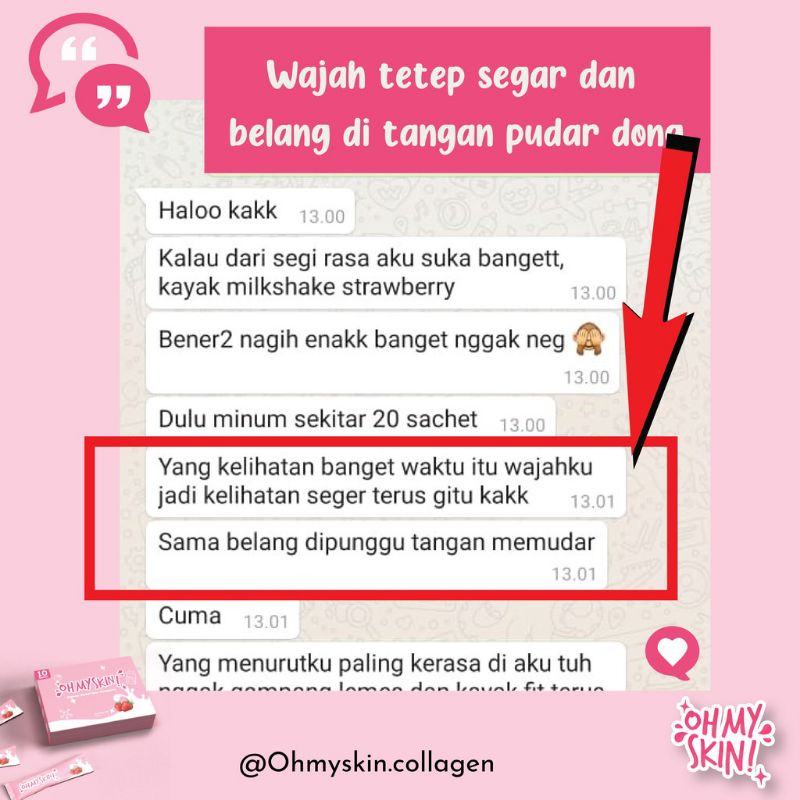 Ohmyskin Collagen drink (FREE PARFUM)