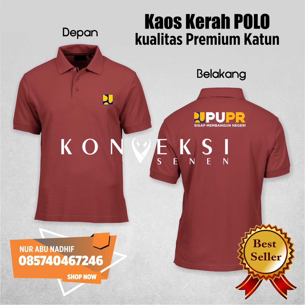 KAOS POLO SHIRT PUPR  BAJU TSHIRT - Kaos PUPR - Baju BPUPR