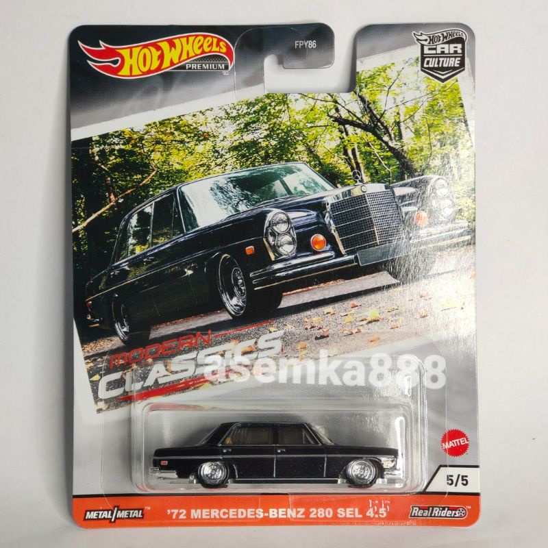 hotwheels 1/64 diecast premium modern classic Mercedes Benz 280 SEL