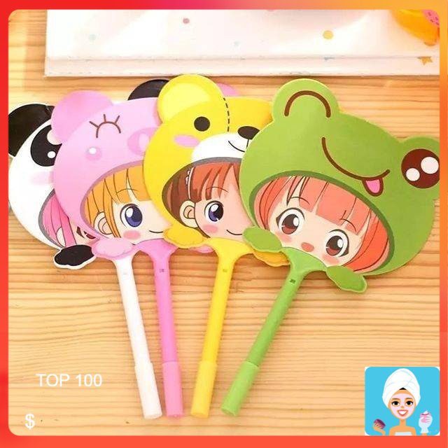 

[ML] PULPEN KIPAS ANIMAL GIRL CARTOON - BALLPOINT BOLPEN PENA LUCU KARTUN KARAKTER