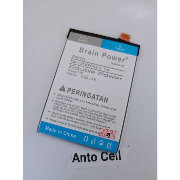 Baterai batre Asus Zenfone 2 5.5 inch Z00AD Z008D ZE550ML ZE551ML C11P1424 double Power battery hp