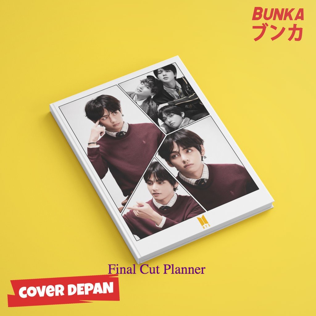 

Notebook KPOP BTS Frame V Hardcover A5 Buku Tulis Catatan Notes Agenda Planner Jurnal .