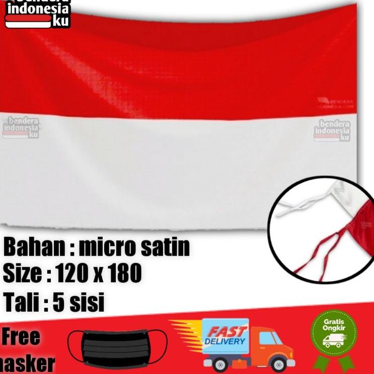 Banyak Dipakai.. Bendera merah putih ukuran 120x180 bendera besar bendera merah putih kain