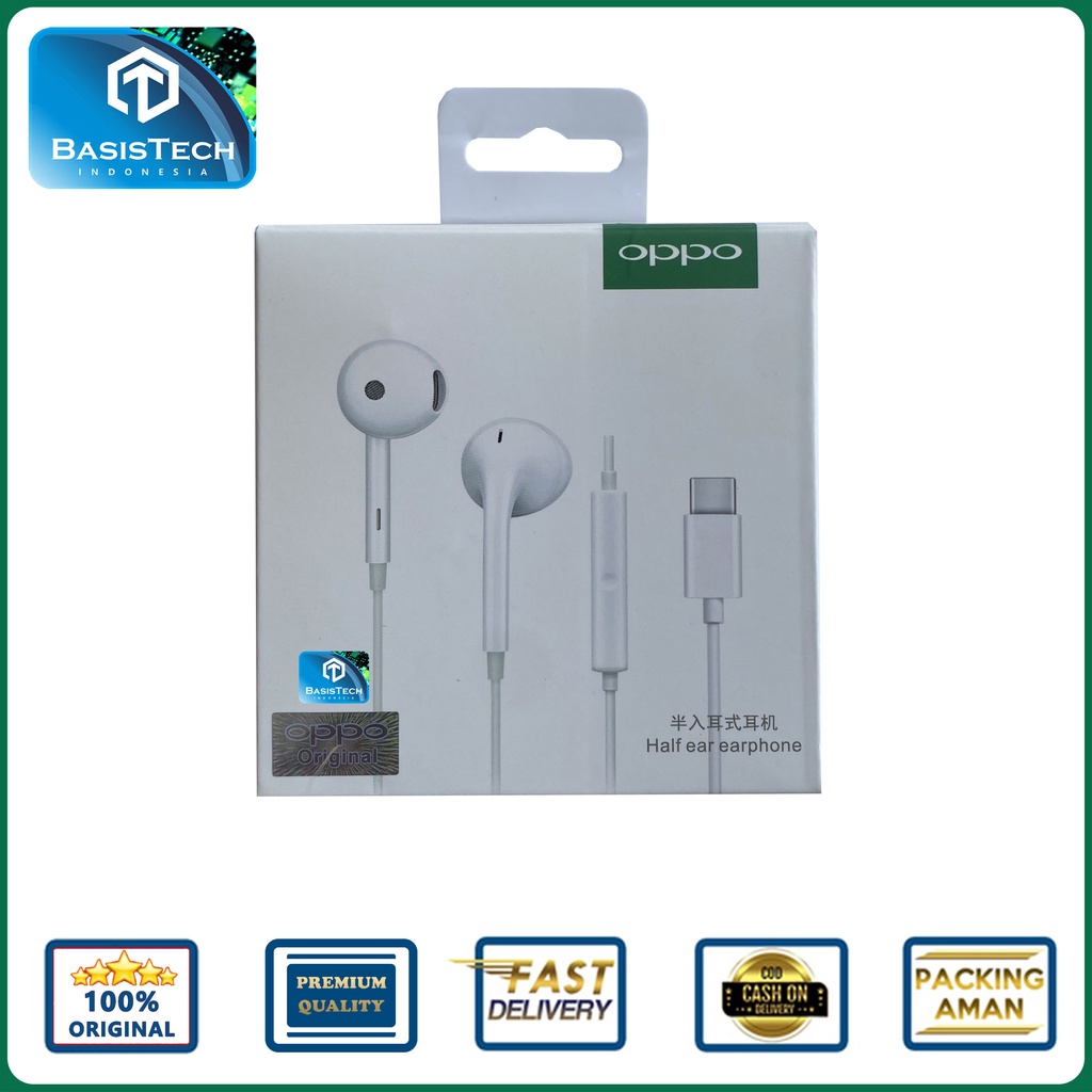 HEADSET EARPHONE OPPO MH135 TYPE-C ORIGINAL QUALITY