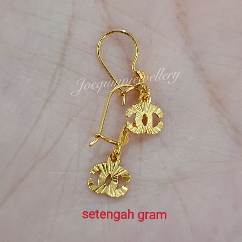 anting emas muda setengah gram