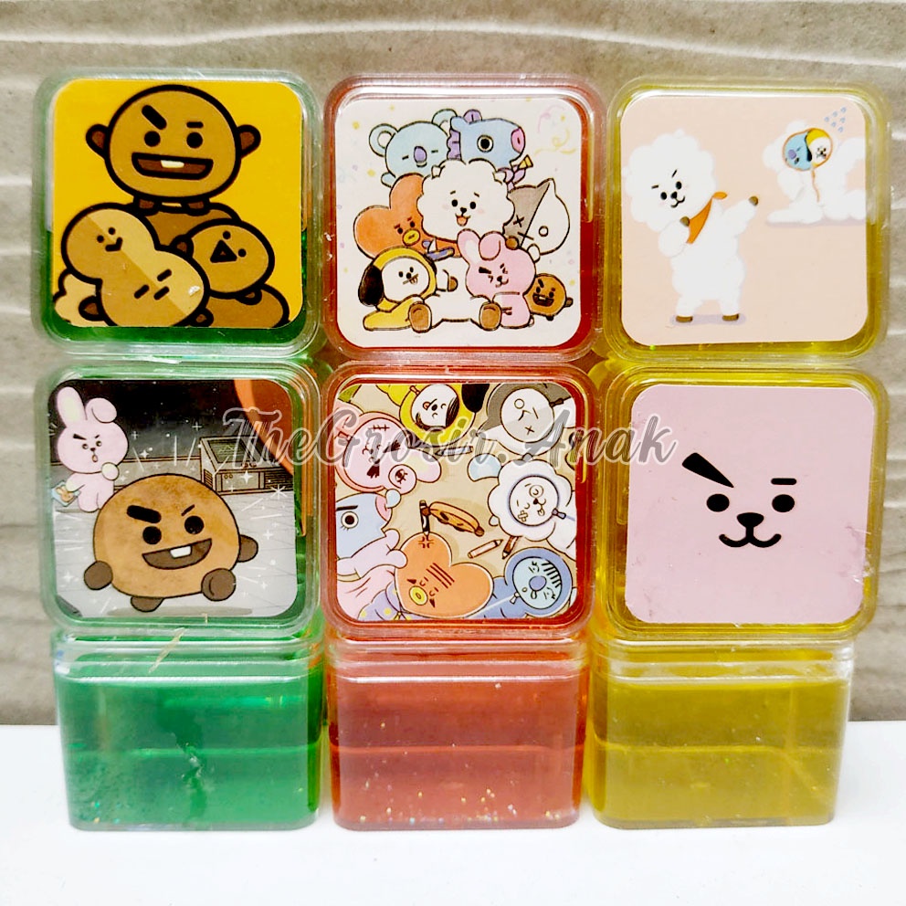 MURAH!!! SLIME BT21 KARAKTER BTS KPOP WARNA RANDOM