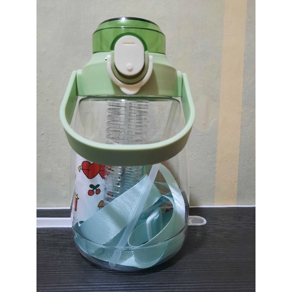 COD Botol Gemoy Bening Viral 1,3 liter Ada Saringan/ Free Sticker + Tali dan sodotan //Terbaru