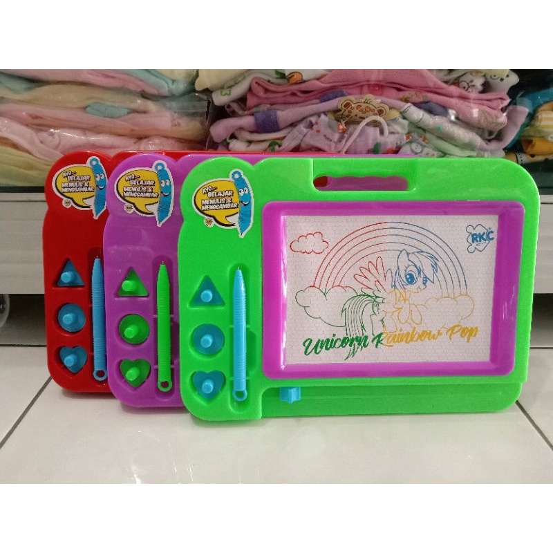 

MAINAN EDUKASI MAINAN PAPAN TULIS MAGNET MAGNETIC DRAWING BOARD