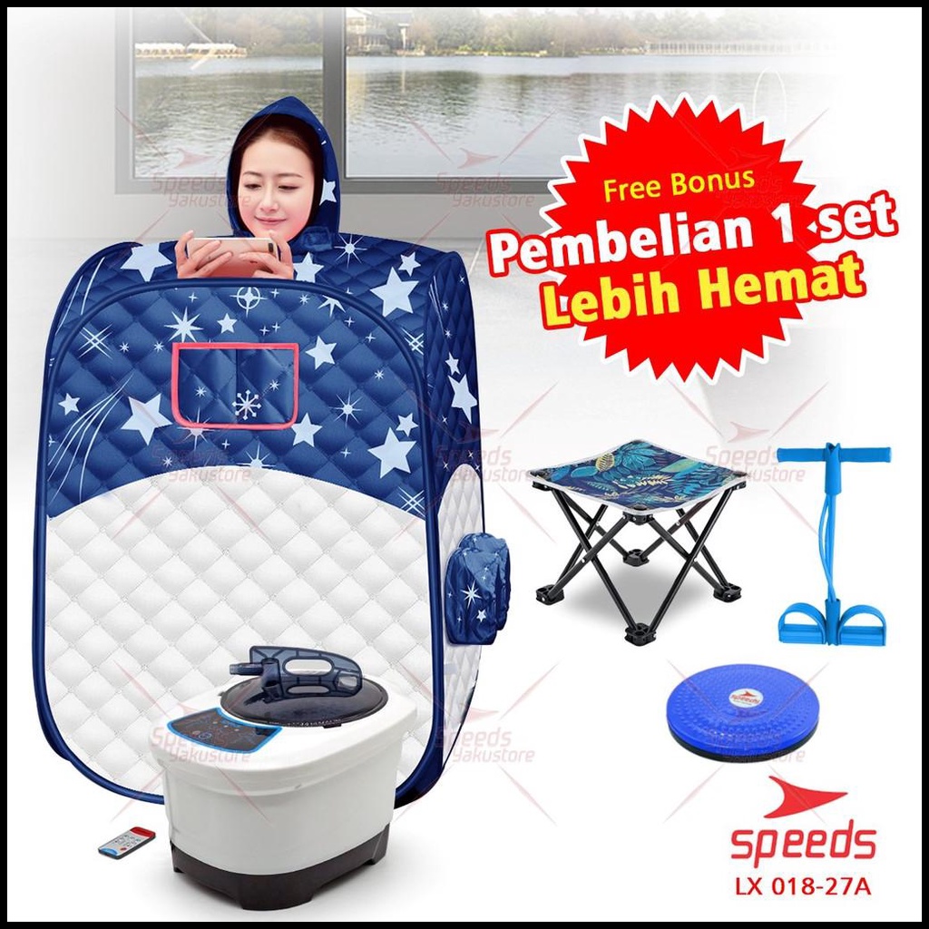 Jual Speeds Sauna Steam Sauna Portable Alat Pelangsing Tubuh Alat Sauna Room 018 27 Shopee