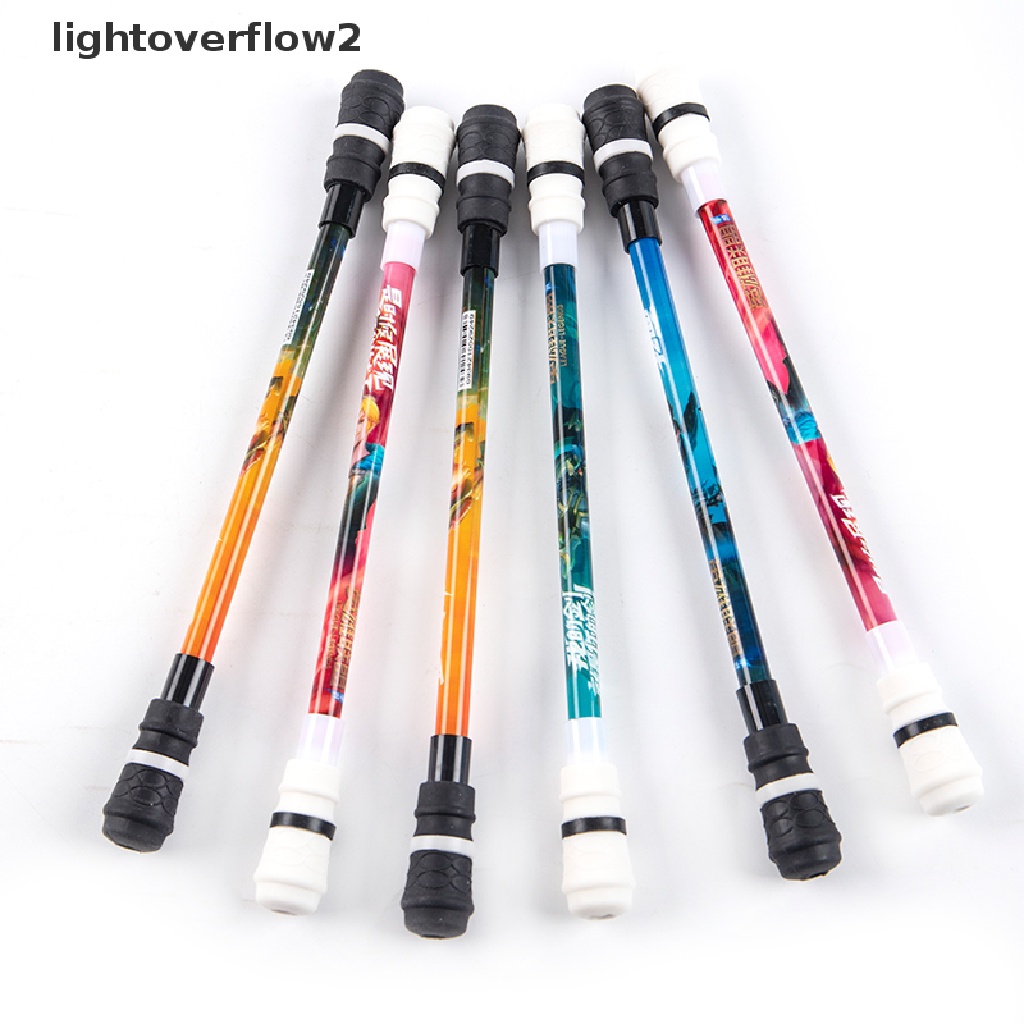 (lightoverflow2) 1pc Pen Gel Gaming Kreatif Dapat Berputar Untuk Pelajar (ID)