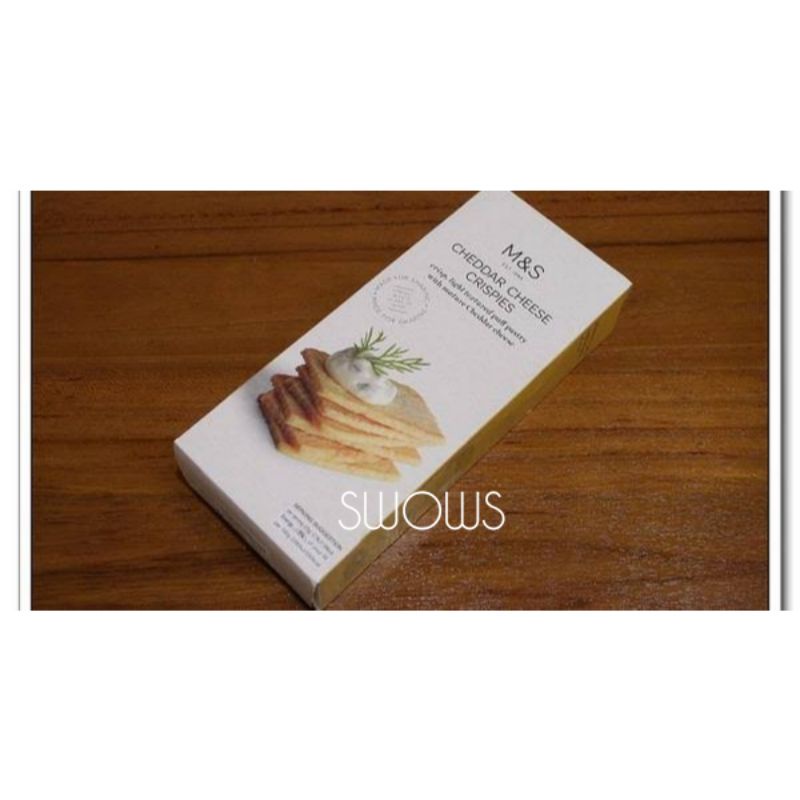 

M&S MARK MARKS & AND SPENCER CHEDDAR CHEESE CRISPIES BISCUIT BISKUIT